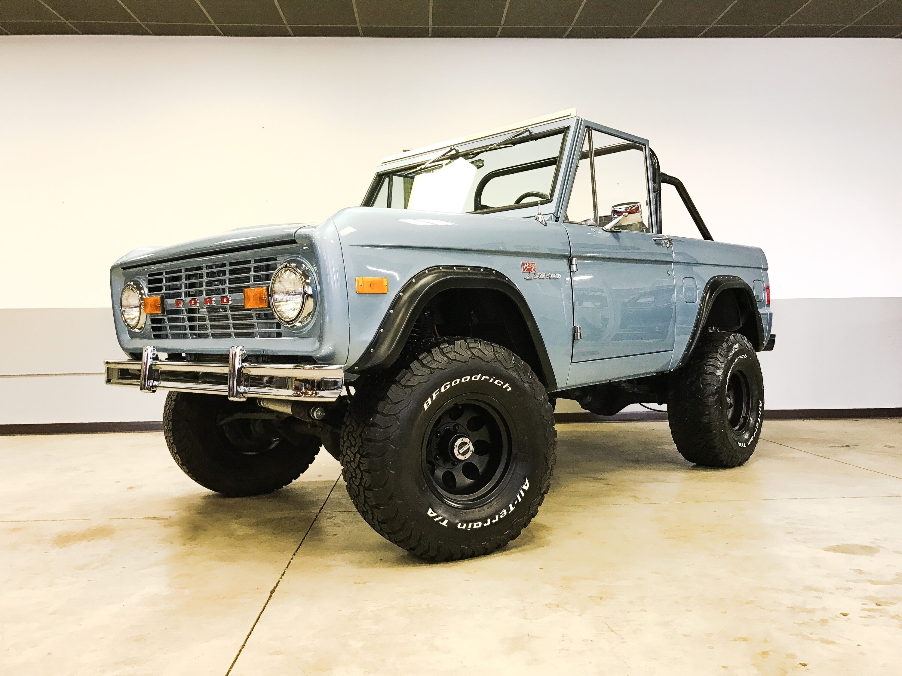 1977 Ford Bronco Brittany Blue Maxlider Brothers Customs
