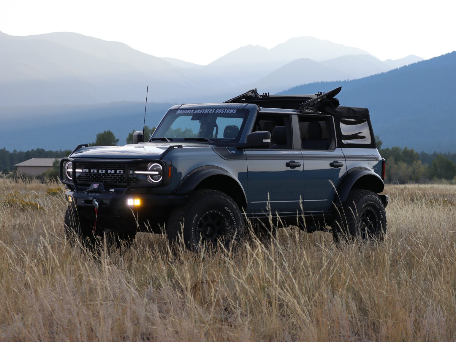 Bronco outside